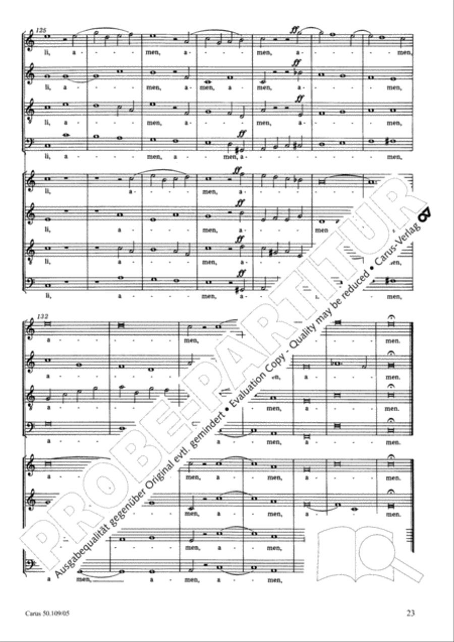 Mass in E flat major (Messe in Es) 4-Part scores gallery preview page 24
