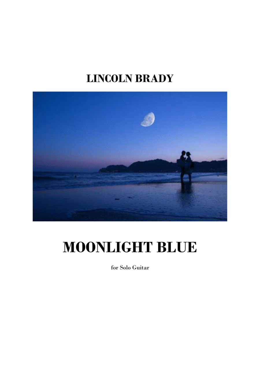 MOONLIGHT BLUE - Solo Guitar Electric Guitar scores gallery preview page 1