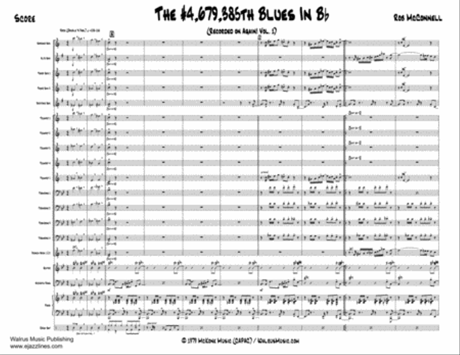 The 4,679,385Th Blues In Bb Big Band scores gallery preview page 2