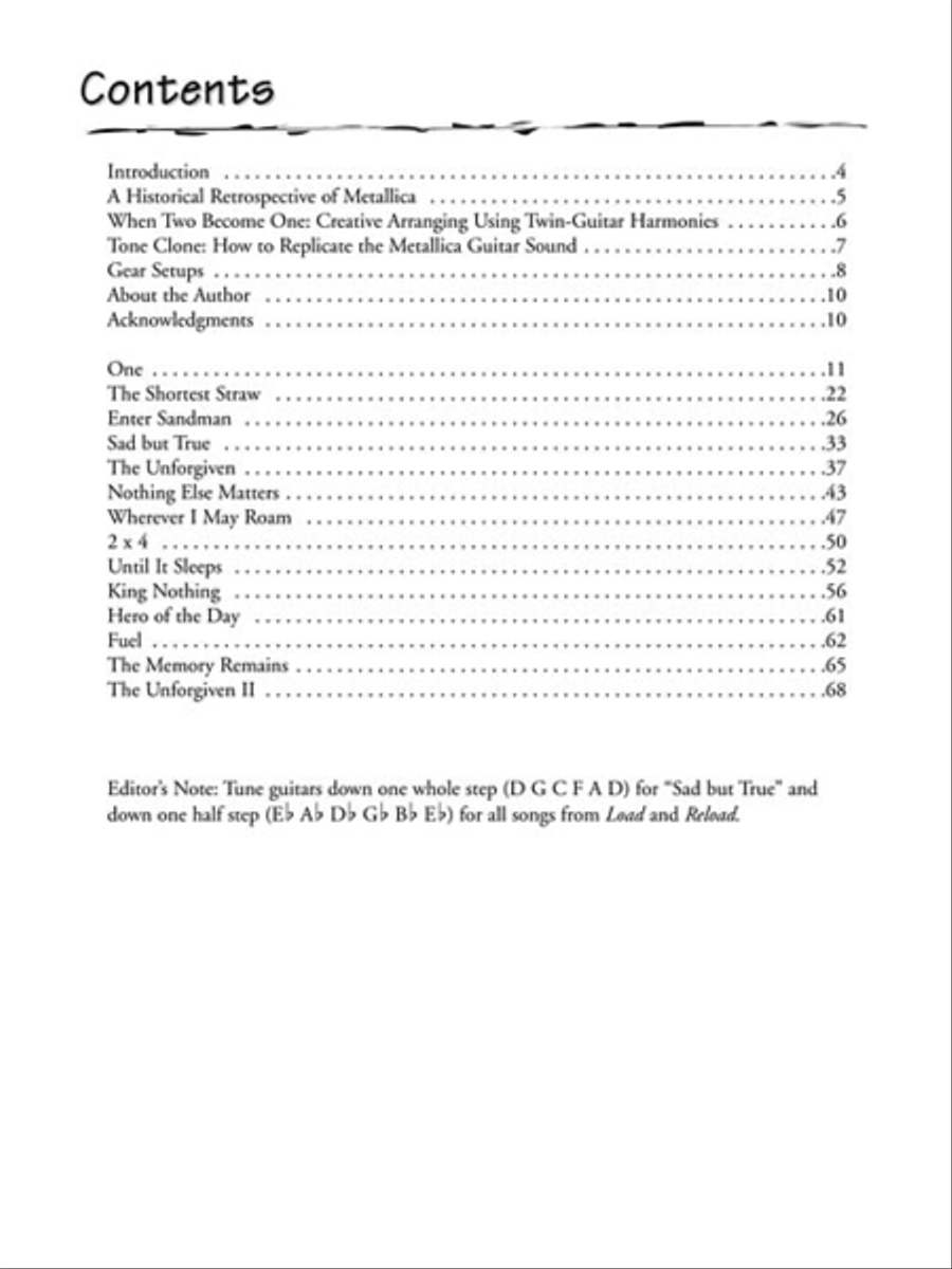 Metallica – Legendary Licks 1988-1996 Electric Guitar scores gallery preview page 4
