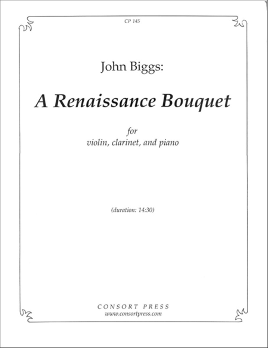 A Renaissance Bouquet Clarinet scores gallery preview page 1