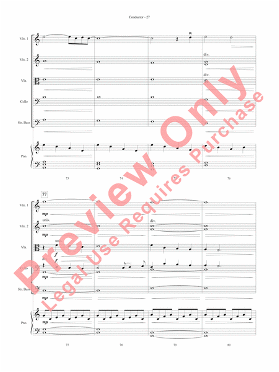 Great Movie Themes Great Movie Themes String Orchestra scores gallery preview page 28