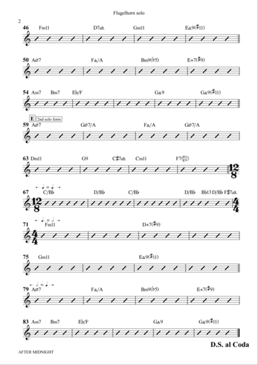 AFTER MIDNIGHT Jazz Ensemble scores gallery preview page 2
