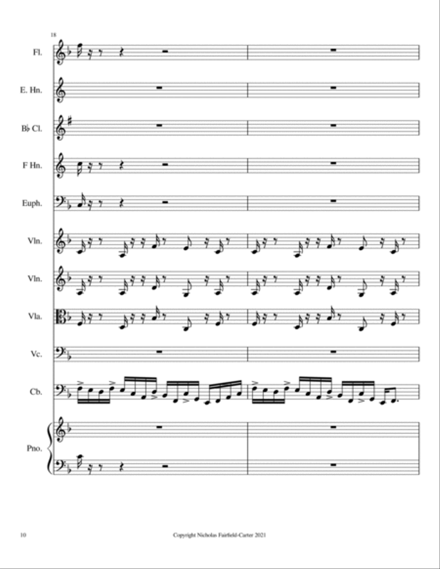 Allegro Moderato in F Major Large Ensemble scores gallery preview page 6