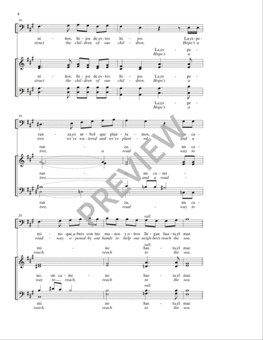 ¡Vamos! / Onward! ¡Vamos! / Onward! 4-Part scores gallery preview page 4