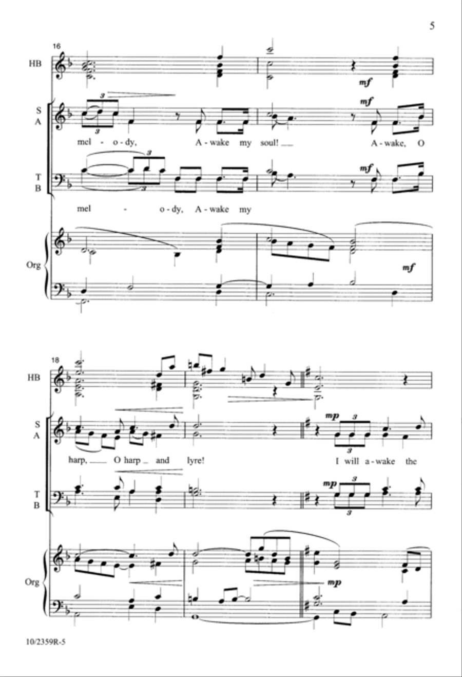Be Exalted, O God Be Exalted, O God 4-Part scores gallery preview page 5