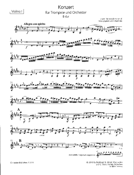 Trumpet Concerto in E major