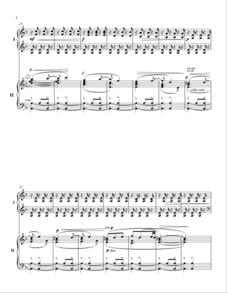 ELAMOR BRUJO DANZA DEL JUEGO DE AMOR Chamber Music scores gallery preview page 2