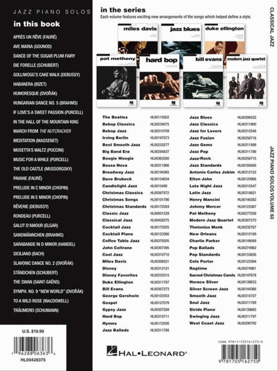 Classical Jazz Piano Solo scores gallery preview page 8