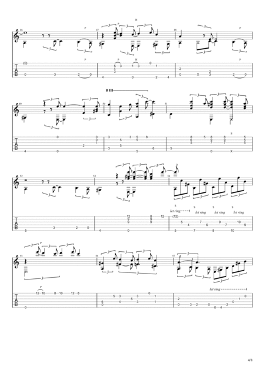 Summertime Summertime Guitar Tablature scores gallery preview page 4