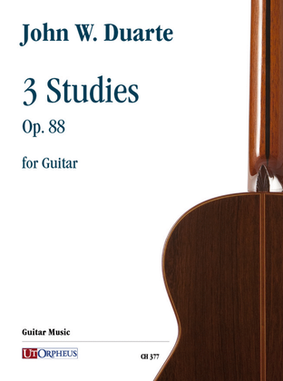 Book cover for 3 Studies Op. 88 for Guitar