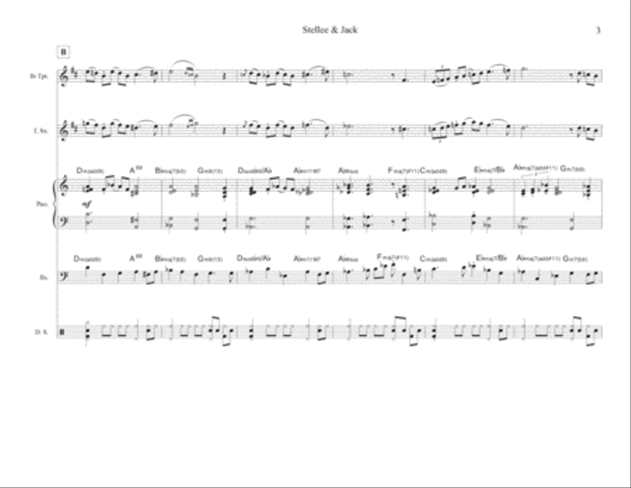 Stellee & Jack Stellee & Jack Jazz Ensemble scores gallery preview page 5