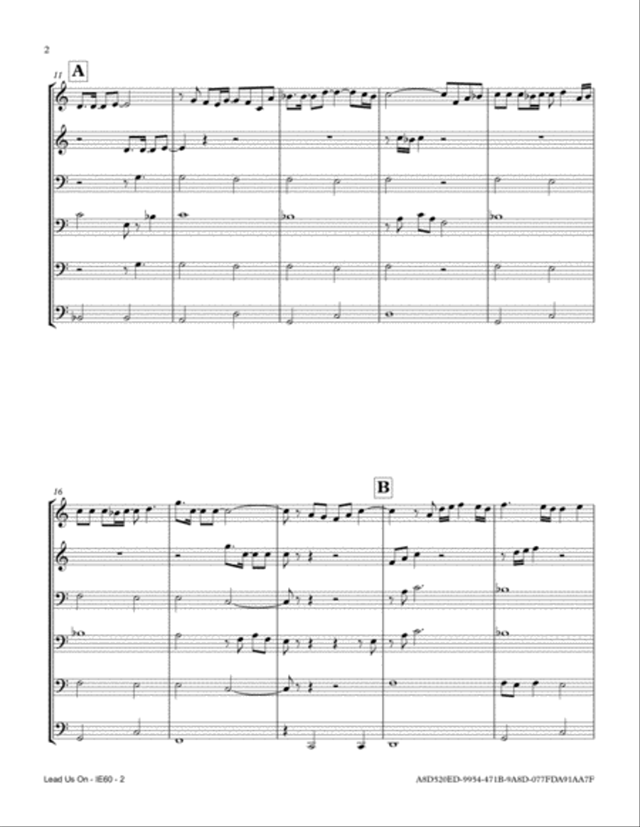 Lead Us On Lead Us On Small Ensemble scores gallery preview page 2