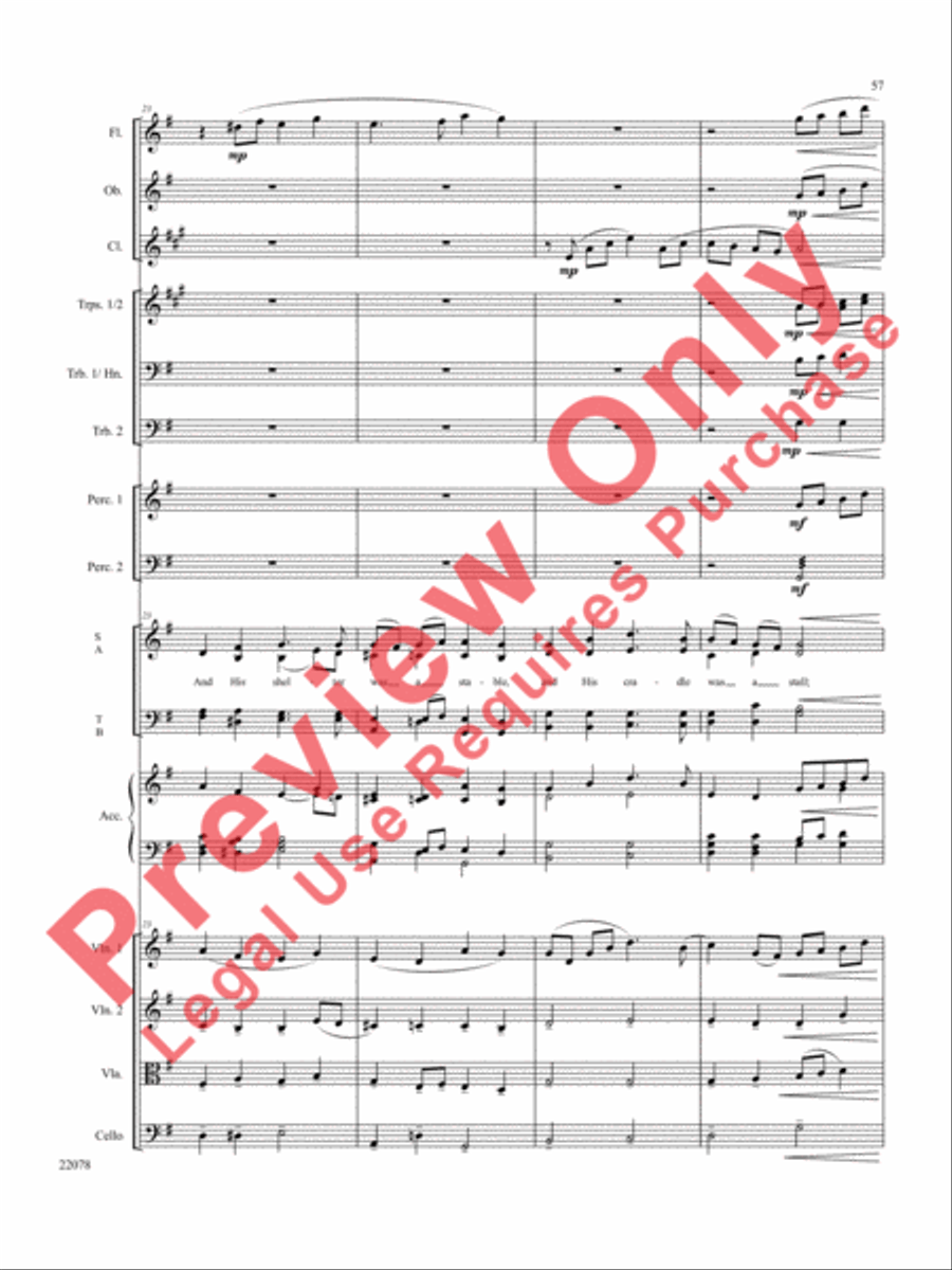 A Christmas Carol (Instrumental Parts) Choir scores gallery preview page 58