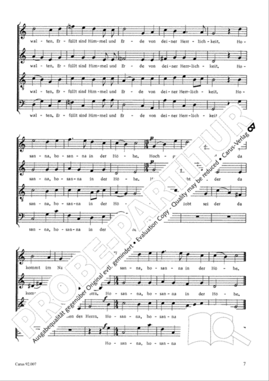 St. Bonifatius Messe 4-Part scores gallery preview page 8