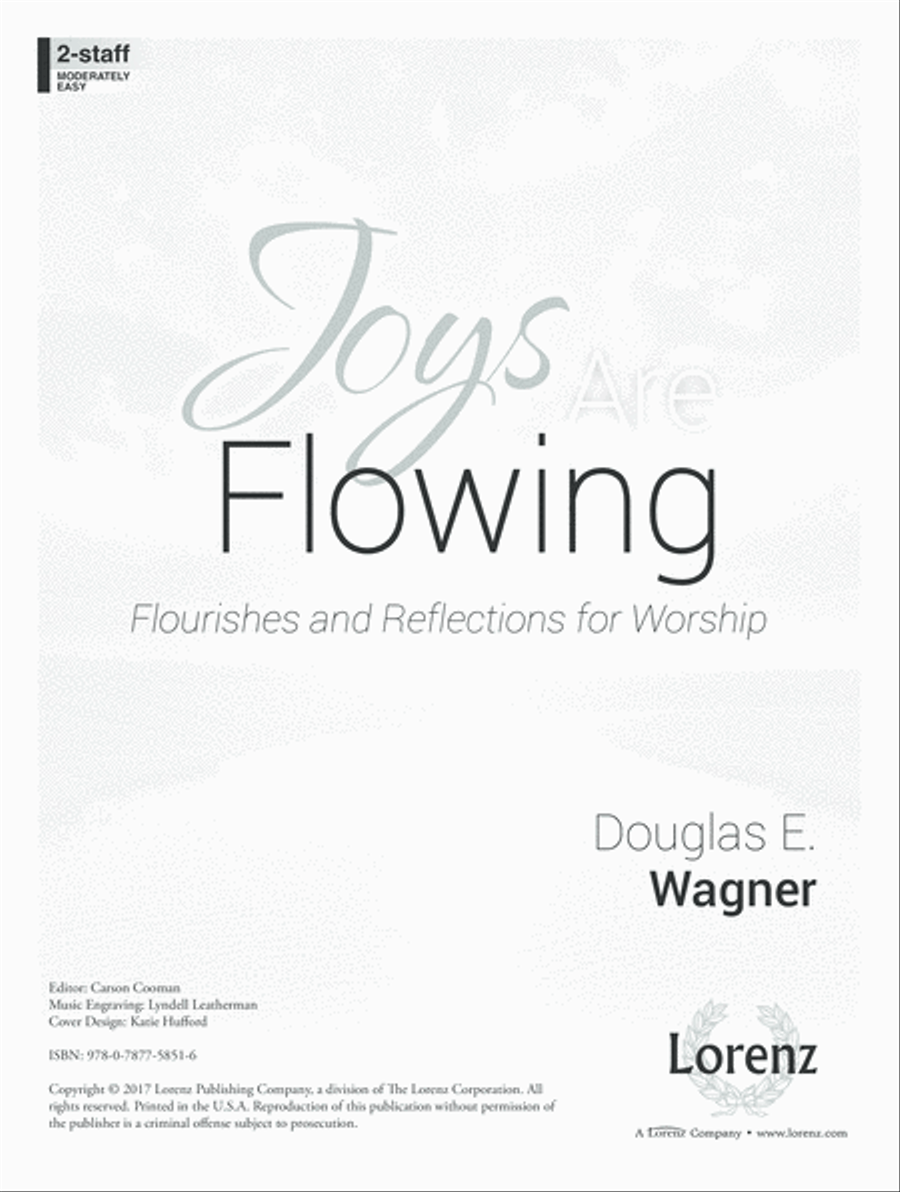 Joys Are Flowing (Digital Delivery) Organ scores gallery preview page 1