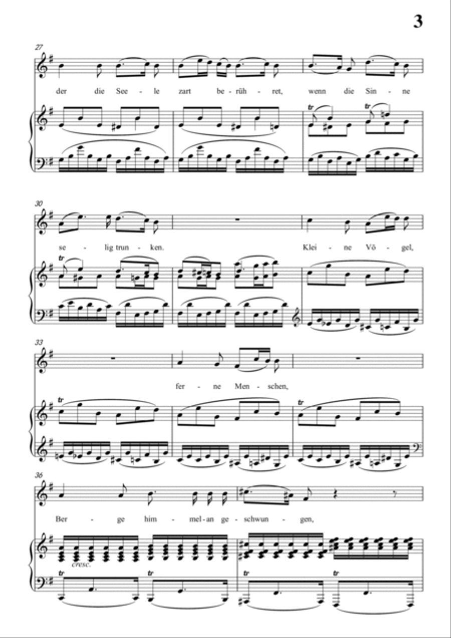 Schubert-Abendröth in G for Vocal and Piano Voice scores gallery preview page 4