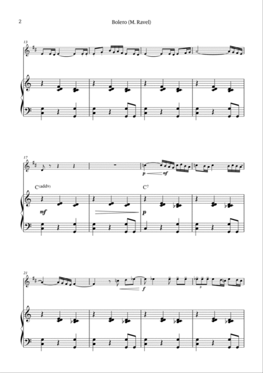Bolero Chamber Music scores gallery preview page 2
