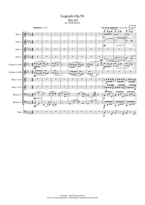 Dvorak: Legends Op.59 Mvt.10 in Gb minor - wind dectet