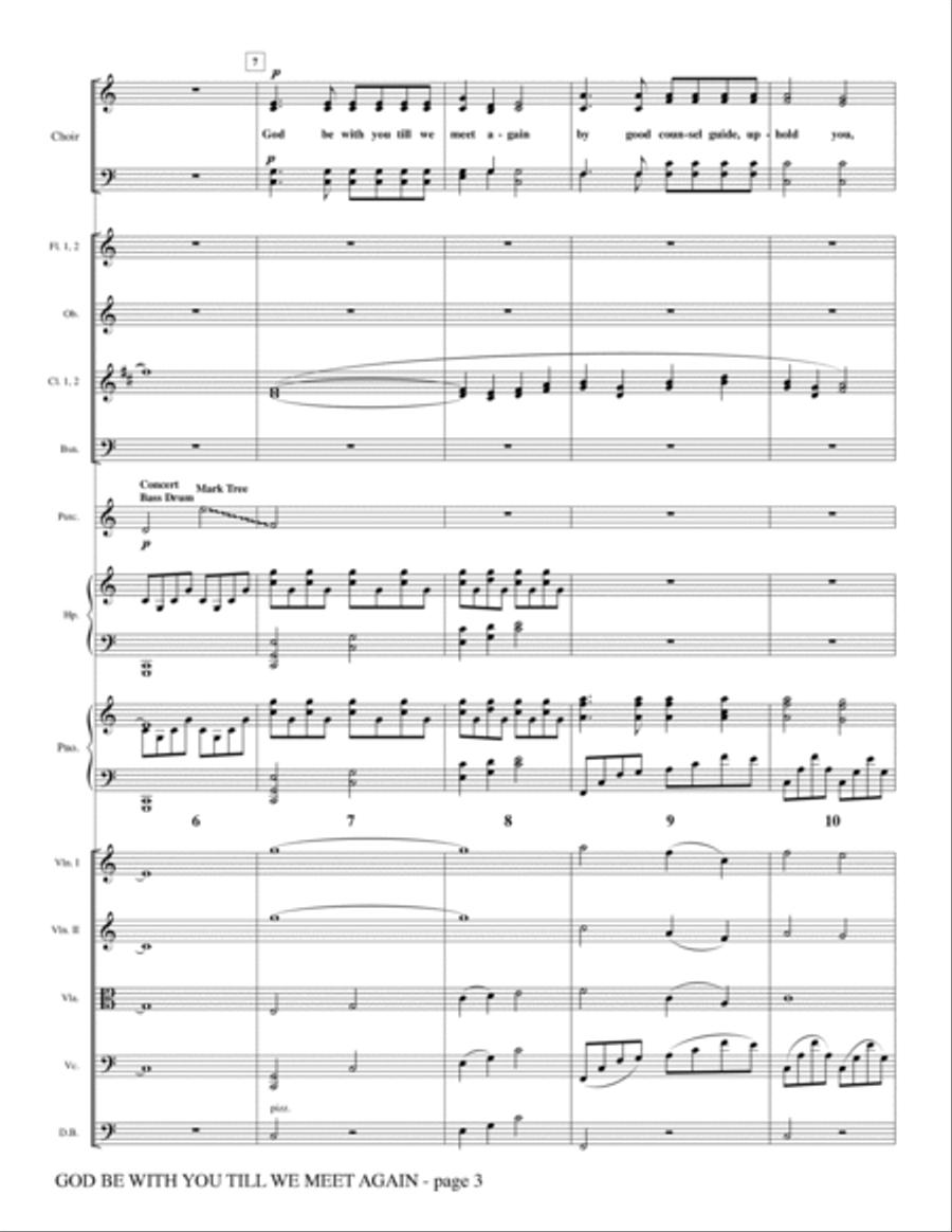God Be With You Till We Meet Again - Full Score Choir scores gallery preview page 2