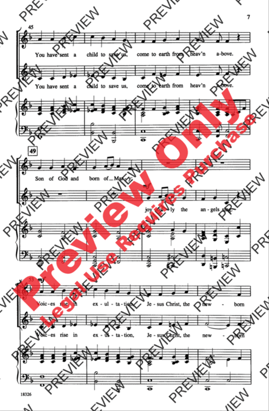 Joyful, Joyful to the World 2-Part scores gallery preview page 7