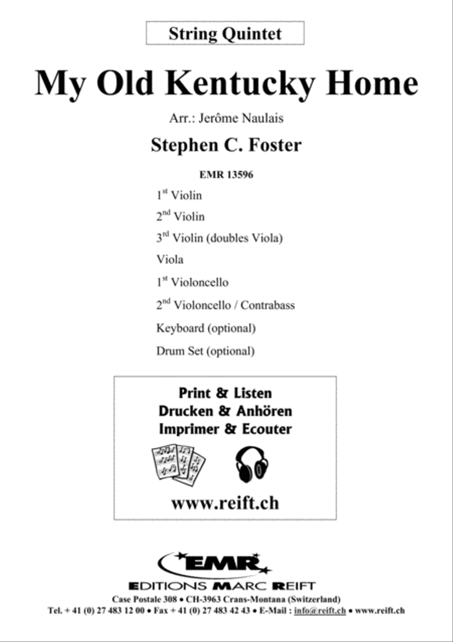 My Old Kentucky Home String Quintet scores gallery preview page 2
