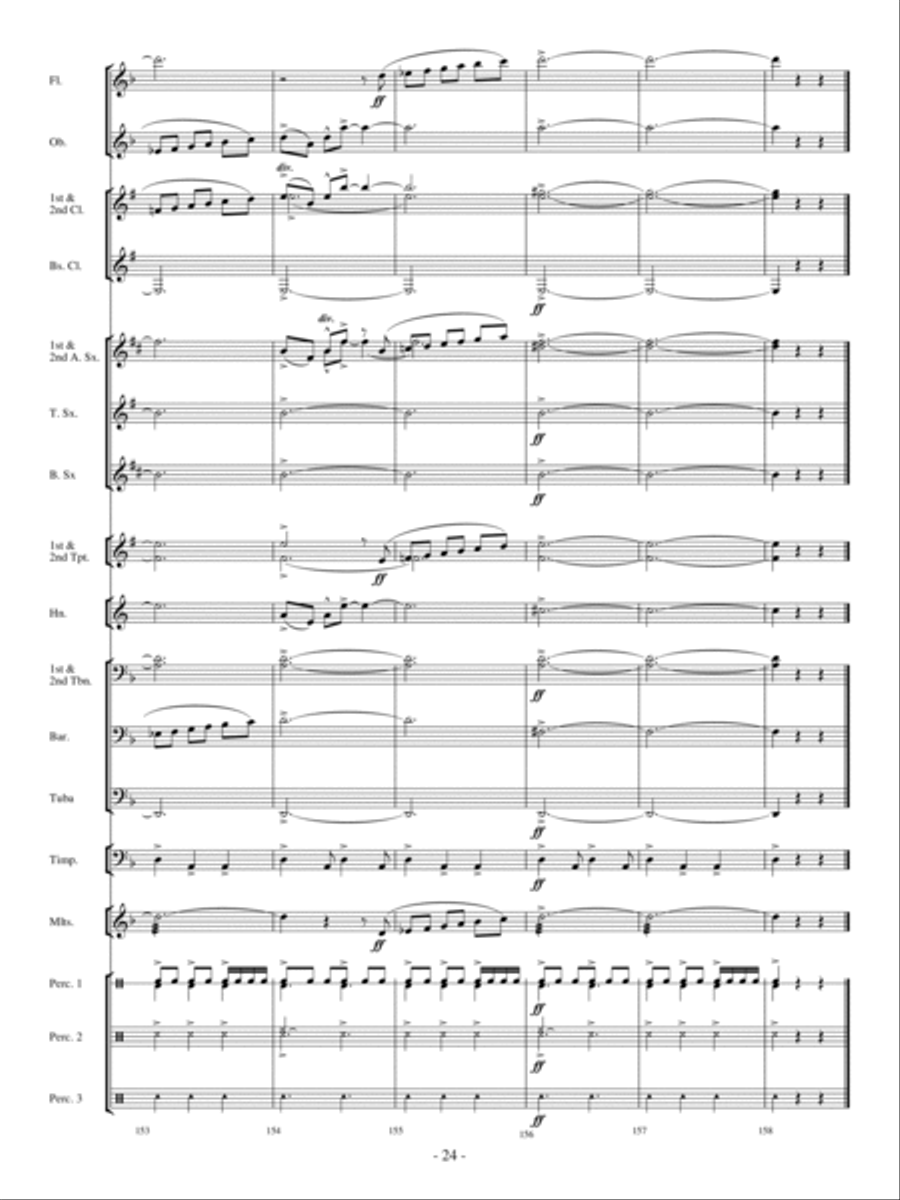 The Phantom Train Concert Band scores gallery preview page 23