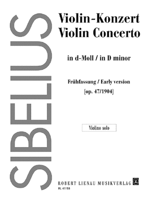 Book cover for Violin Concerto D minor