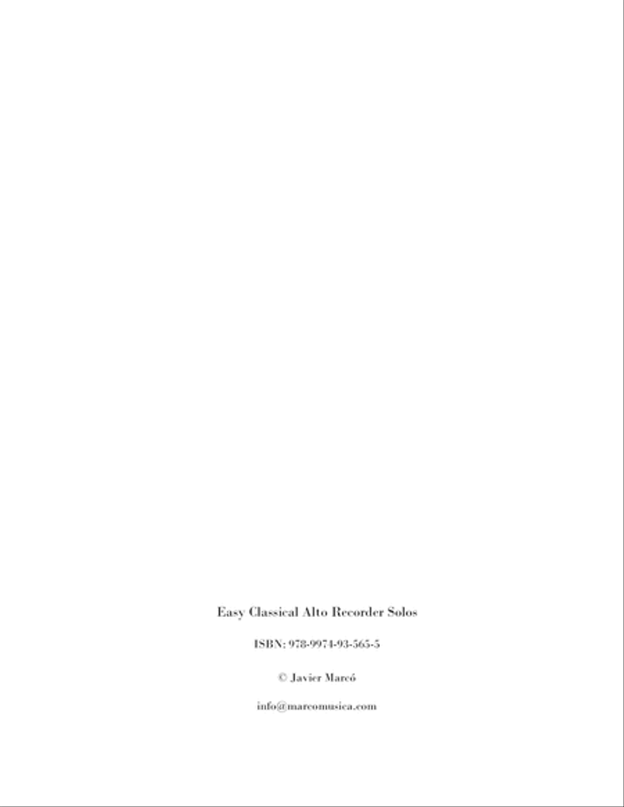 Easy Classical Alto Recorder Solos Alto Recorder scores gallery preview page 2