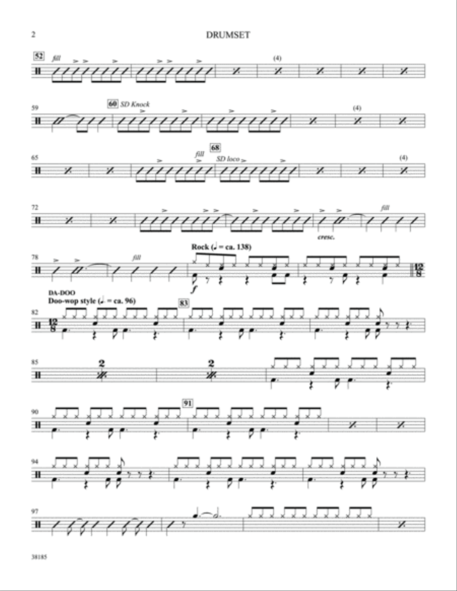 Little Shop of Horrors Drums scores gallery preview page 2