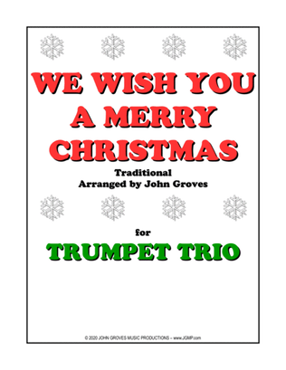 Book cover for We Wish You A Merry Christmas - Trumpet Trio