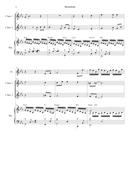 Shenandoah (Duet for C-Instruments) image number null
