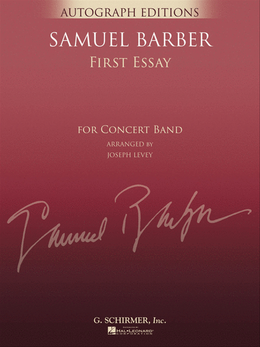 First Essay First Essay Concert Band scores gallery preview page 1