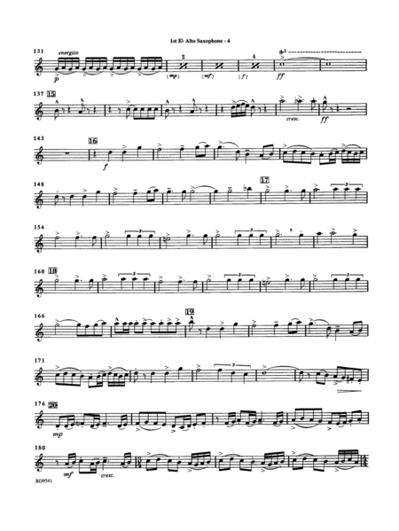 Alvamar Overture: E-flat Alto Saxophone