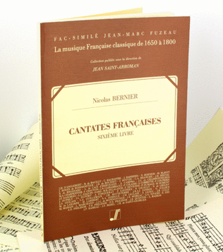 Book cover for French cantatas book VI - Violin voice