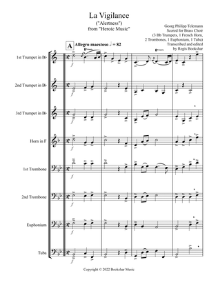 La Vigilance (from "Heroic Music") (Bb) (Brass Choir - 3 Trp, 1 Hrn, 2 Trb, 1 Euph, 1 Tuba)