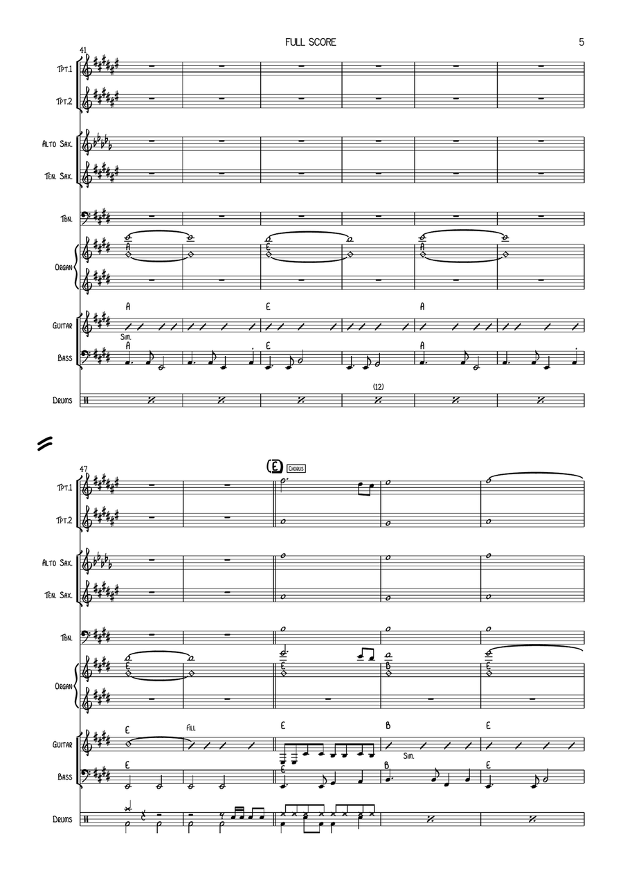 Walk Of Life Large Ensemble scores gallery preview page 5