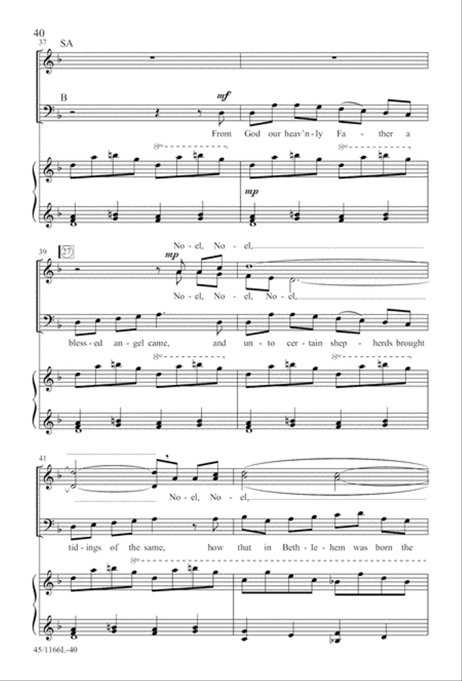 12 Carols for about 12 Singers 3-Part scores gallery preview page 41