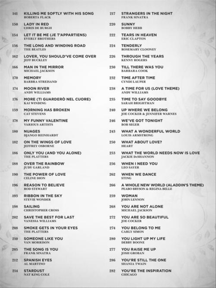100 Most Beautiful Songs Ever for Fingerstyle Ukulele Guitar Tablature scores gallery preview page 5