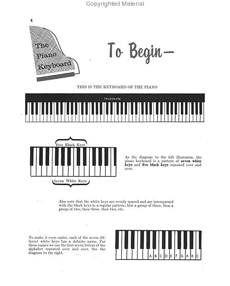Pointer System for Piano – Instruction Book 1