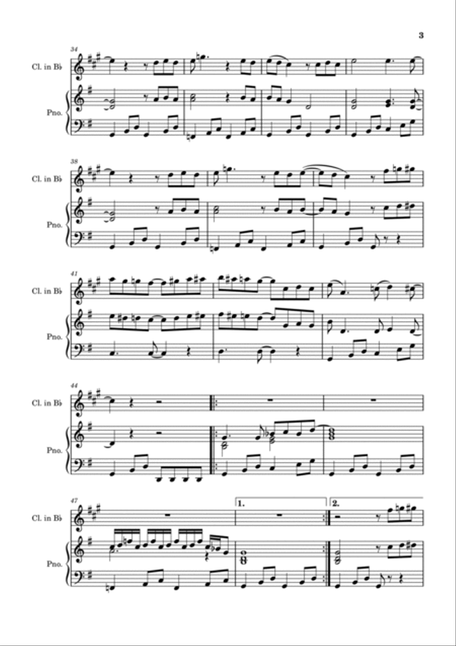 A Hard Day's Night B-Flat Clarinet scores gallery preview page 3
