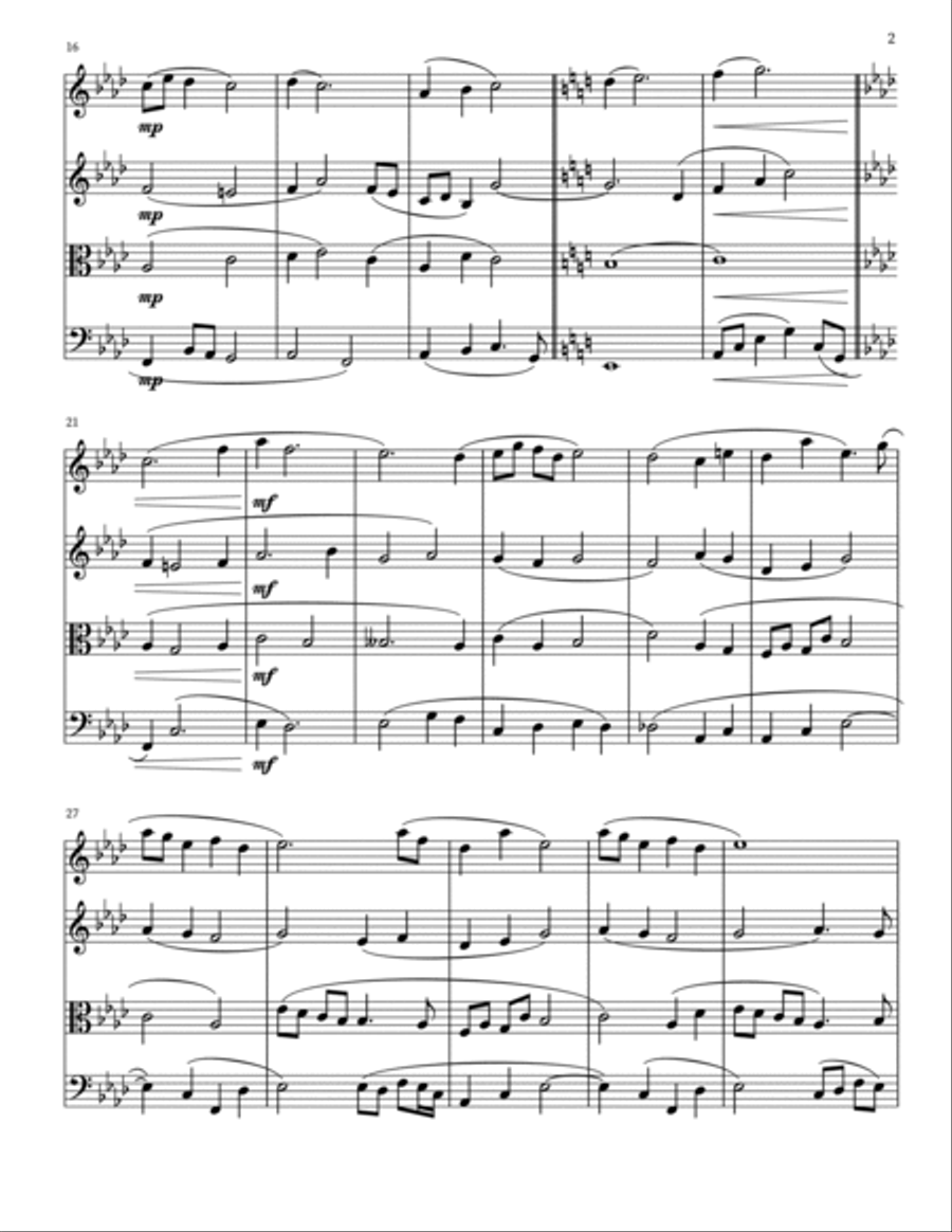 Hearth (String Quartet) String Quartet scores gallery preview page 5