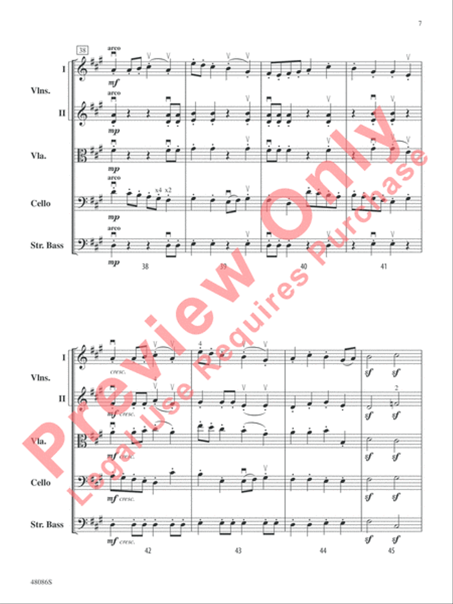 All Hands Hoay! String Orchestra scores gallery preview page 8