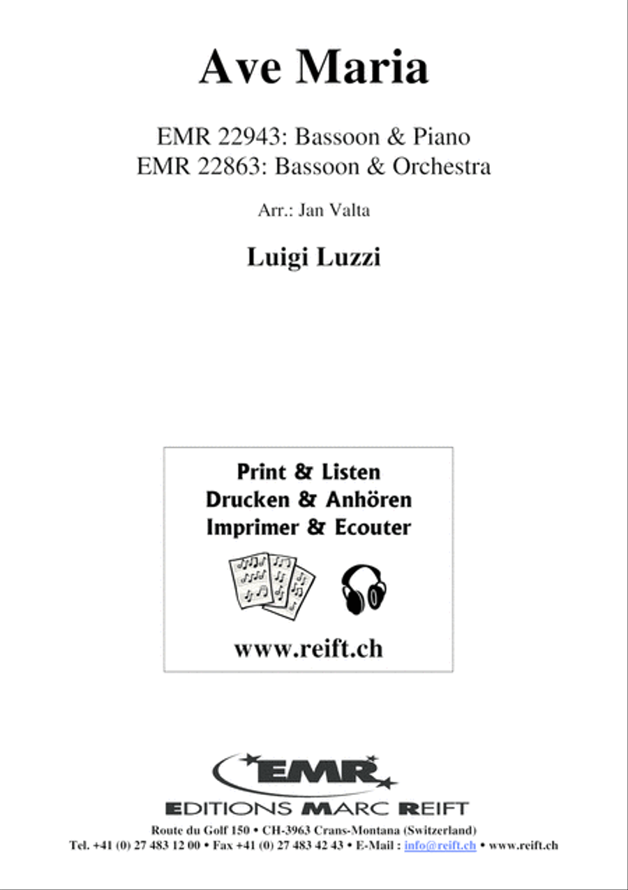 Ave Maria Bassoon Solo scores gallery preview page 2