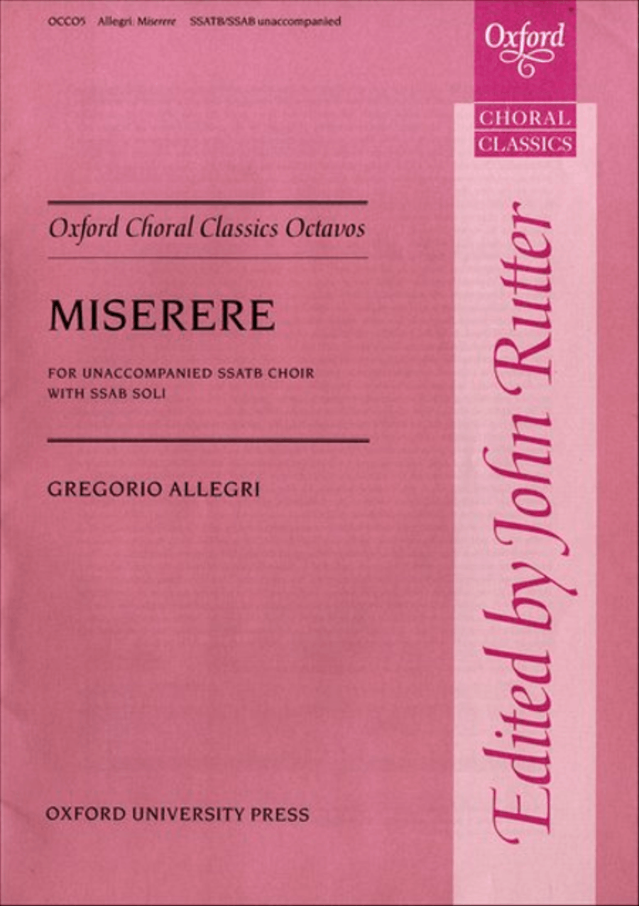 Miserere SSATB scores gallery preview page 1