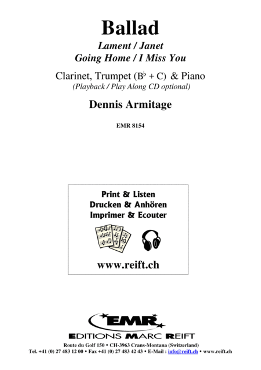Ballad Clarinet scores gallery preview page 2