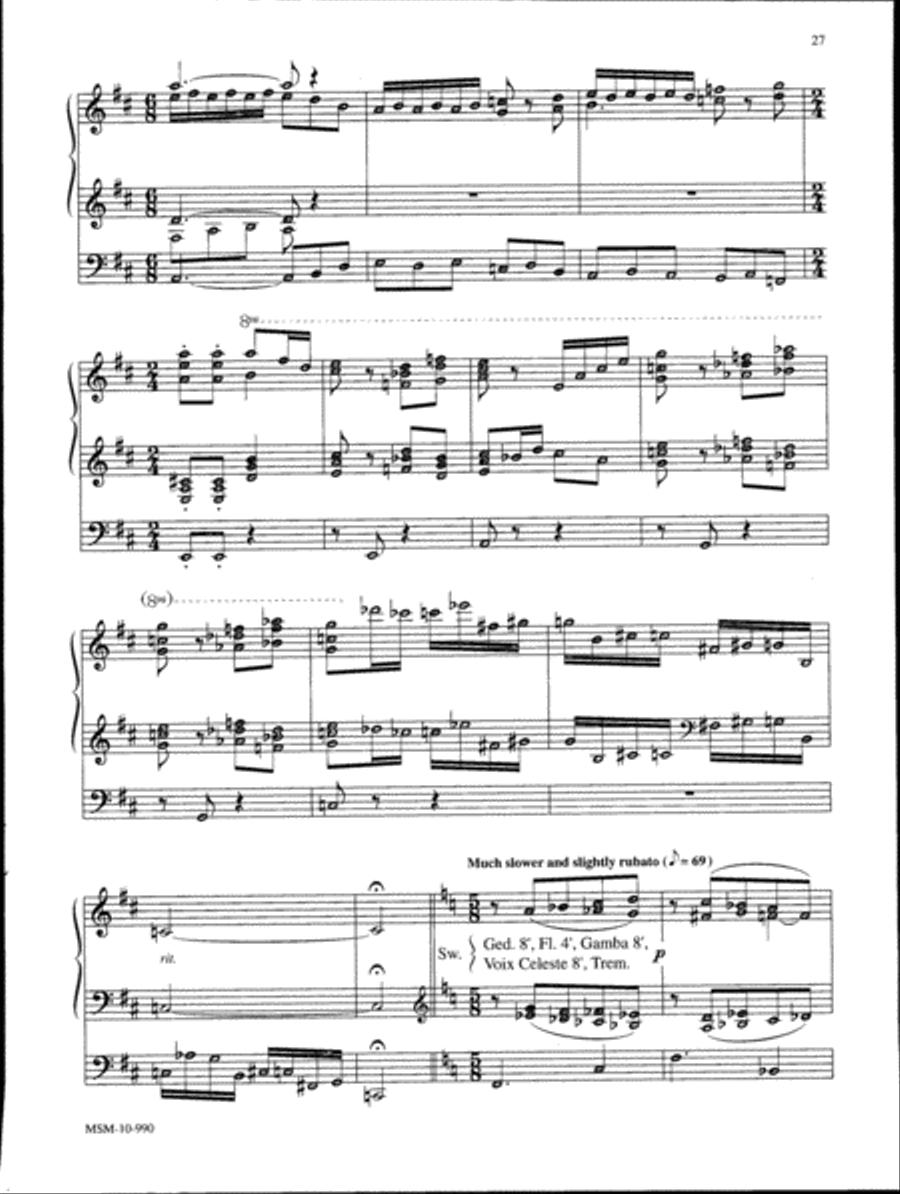 Marilyn Mason Music Library, Volume 1 Organ scores gallery preview page 11