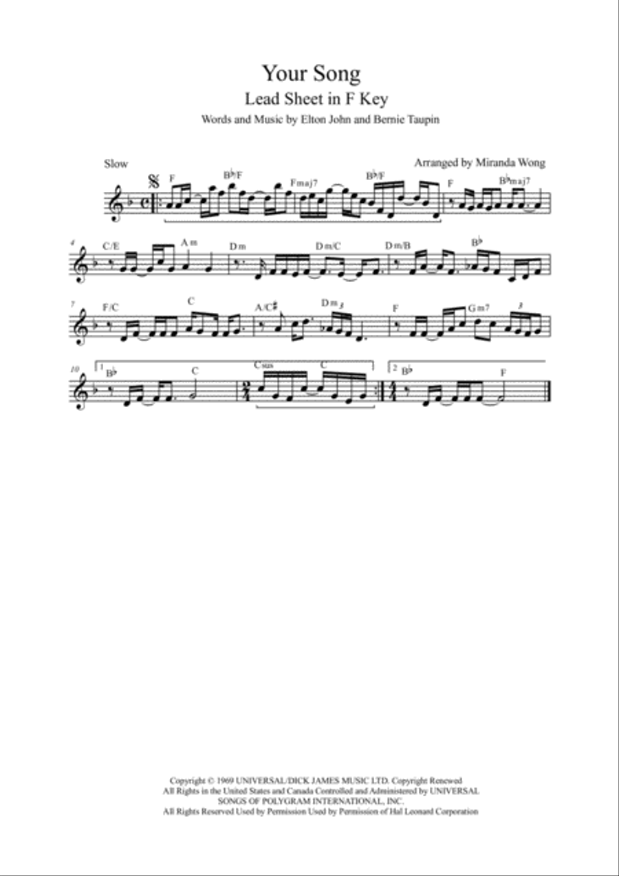 Your Song Large Ensemble scores gallery preview page 4