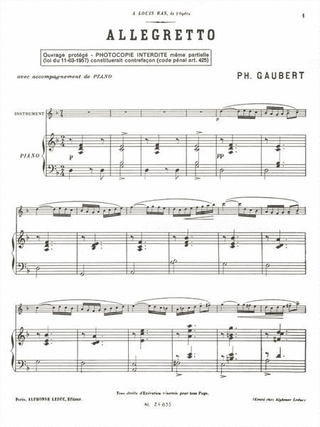 Allegretto (clarinet & Piano)
