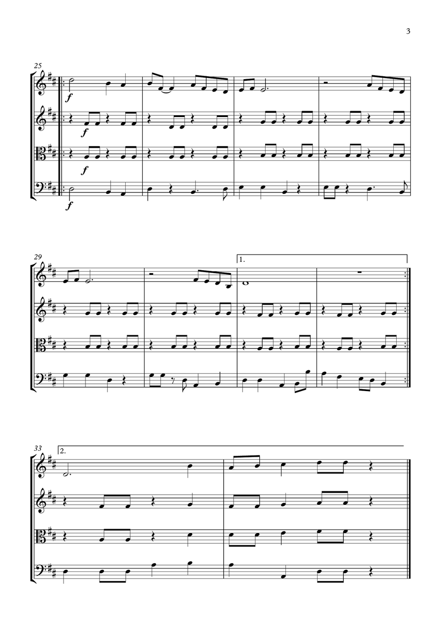 Don't Worry, Be Happy Don't Worry, Be Happy String Quartet scores gallery preview page 3